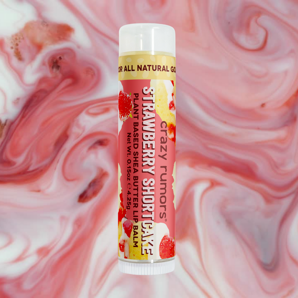 Crazy Rumors – Vegan Lip Balm – Strawberry Shortcake