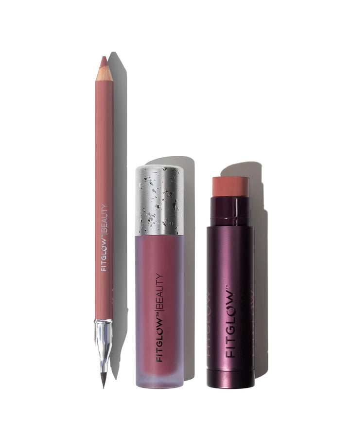 Fitglow Beauty Berry Nude Signature Lip Trio