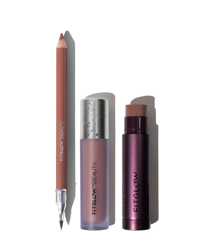 Fitglow Beauty Naturally Nude Signature Lip Trio