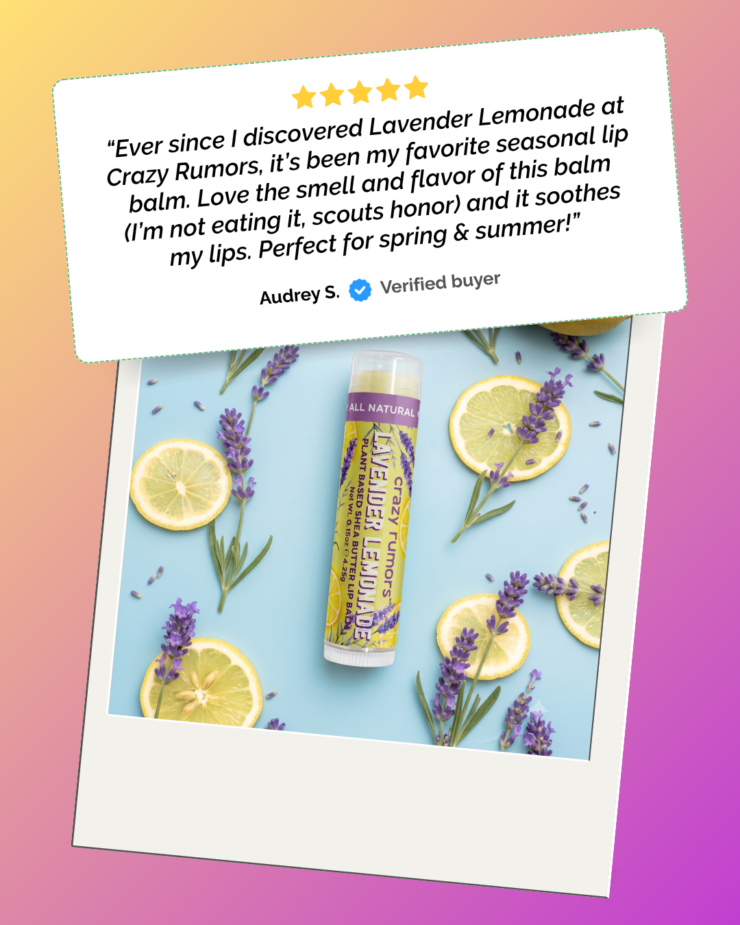 Lip Balm – Lavender Lemonade