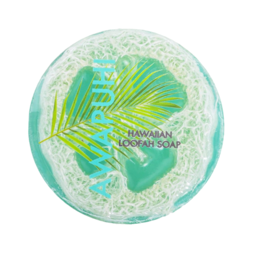 Awapuhi Loofah Soap w/ Sea Salt & Kukui Oil