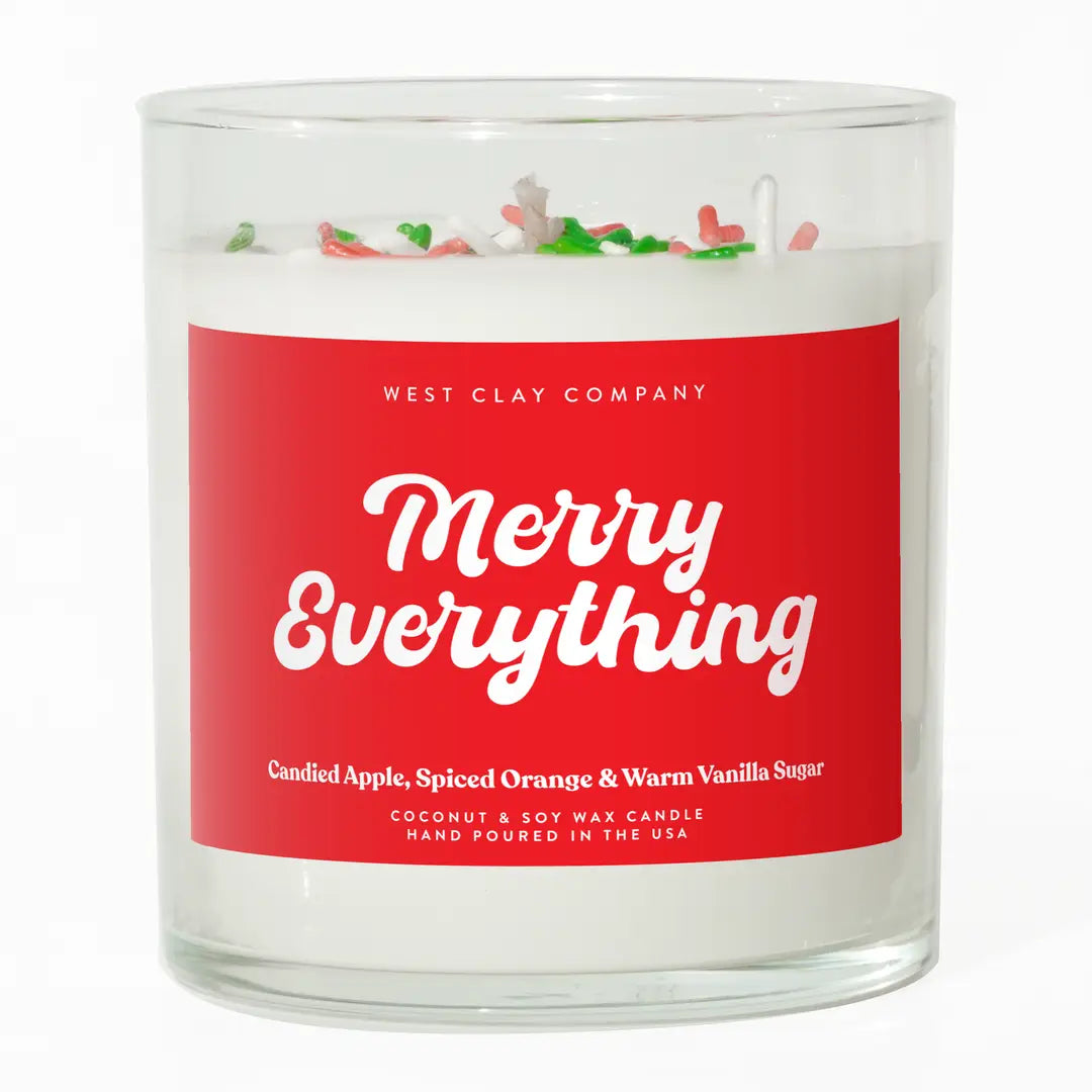 West Clay Merry Everything holiday candle